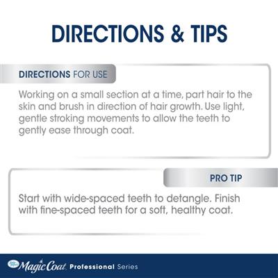 Four Paws Magic Coat Professional Series Non-Slip Grip Pet Comb 1ea/(1 ct)