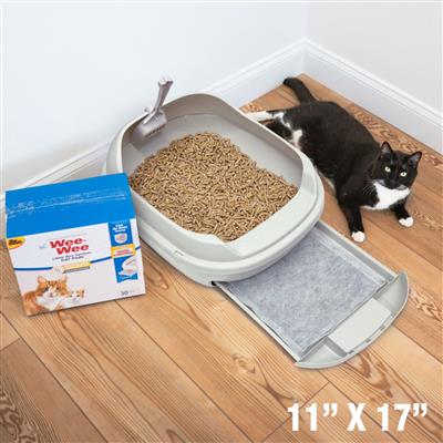 Four Paws Wee-Wee Cat Litter Box System Pads 1ea/11 in X 17 in (10 ct)