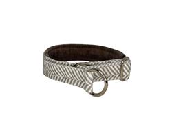 Designer Slip Collar Taupe Herringbone/Mousse