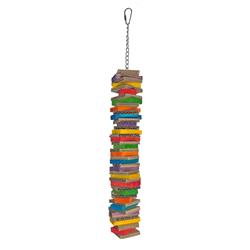 A & E Cages Happy Beaks Board & Block Single Stack Bird Toy 1ea