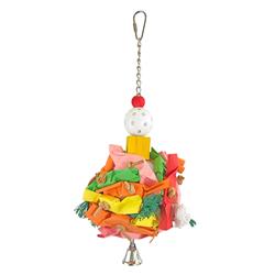 A & E Cages Happy Beaks Monster Ball w/ Bell Bird Toy 1ea
