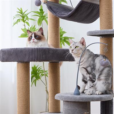 Catry Cascade Multi-Activity Cat Tree with Jute Scratchers, Eco-Friendly & Sustainable Cat Tower - Cascade, XLarge