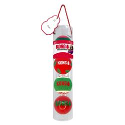 KONG Holiday Occasions Balls Dog Toy 1ea/MD, 4 pk