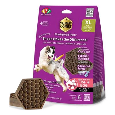 Yummy Combs Dog Dental 12oz. Fish Egg Extra Large