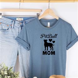 Pitbull Mom Shirt | People Shirts | Printed Tshirt | Human Dog Gear | Unisex | Pitbull Dog Mom