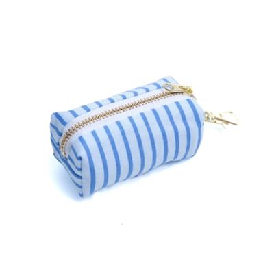 Dog Waste Bag Holders - Little Marine Stripe in Gold