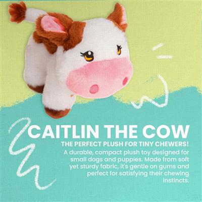 SnugArooz Caitlin the Cow Plush Dog Toy
