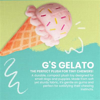 SnugArooz G's Gelato (pink) Plush Dog Toy