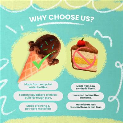 SnugArooz Cone-tonio (brown)  Plush Dog Toy