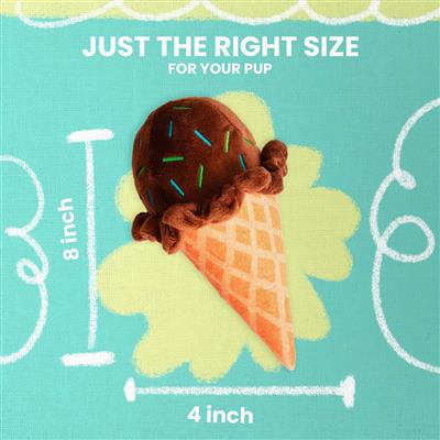 SnugArooz Cone-tonio (brown)  Plush Dog Toy
