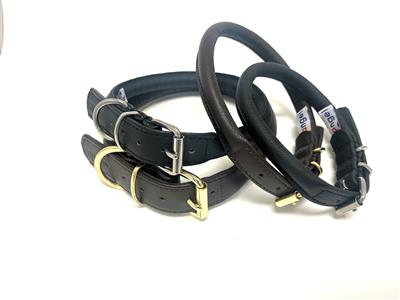 Oxford Ultra- Soft Rolled Leather Dog Collar