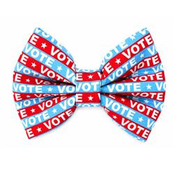 VOTE  - DAPPER DEXTER DOG BOW TIE