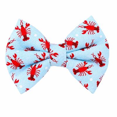 LOBSTERS (LIGHT BLUE) - DAPPER DEXTER DOG BOW TIE