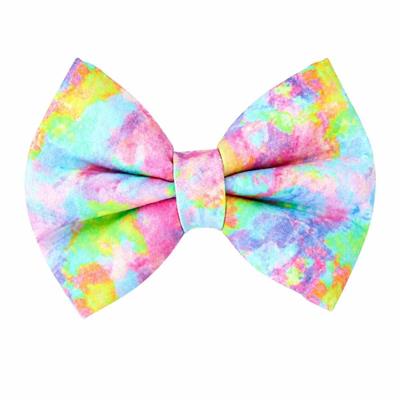 NEON TIE DYE - DAPPER DEXTER DOG BOW TIE
