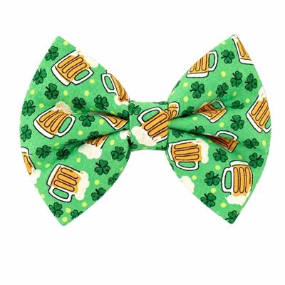 GREEN BEER - DAPPER DEXTER DOG BOW TIE