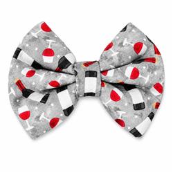WINE GRAY -  DAPPER DEXTER DOG BOW TIE