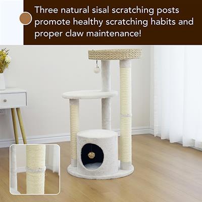PetPals Cat Tree, Premium Handwoven Eco-Friendly Design - Winnipeg