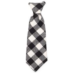 Black/Off White Buffalo Neck Tie