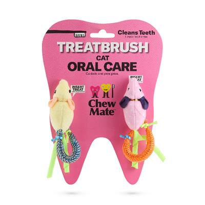 Cat Plush TREATBRUSH Wholesale (Doubles, 20/pack)