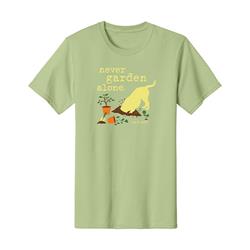 T-shirt: Never Garden Alone (Light Green)