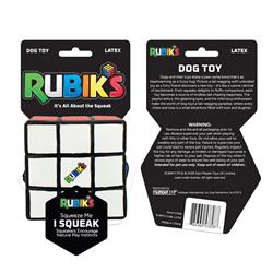 Multipet Rubik's Cube Latex Dog Toy 3"