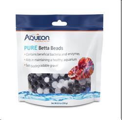 Aqueon PURE Betta Beads Black & White, 1ea/8.8 oz.