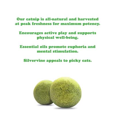 Meowijuana Purrple Passion Compressed Catnip Ball Refills 2pk