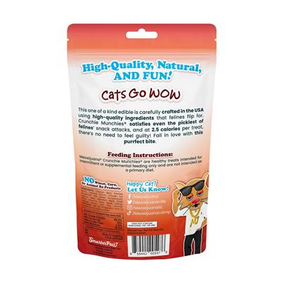 Meowijuana Crunchie Munchies Salmon Cat Treat 3oz