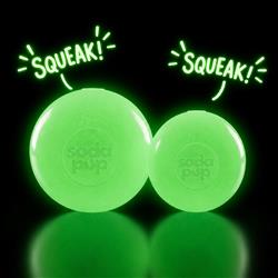 Squeak Ball - Glow in the Dark - Durable Squeaky Dog Toy, Floats, Chew Toy | USA Made