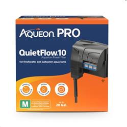 Aqueon PRO QuietFlow Aquarium Power Filter 1ea/Size 10, Up To 20 gal