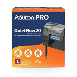 Aqueon PRO QuietFlow Aquarium Power Filter 1ea/Size 20, Up To 30 gal