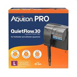 Aqueon PRO QuietFlow Aquarium Power Filter 1ea/Size 30, Up To 45 gal