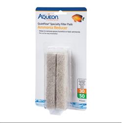 Aqueon Replacement Specialty Filter Pads Ammonia Reducer, 1ea/30/50, 4 pk