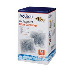 Aqueon Replacement Filter Cartridges 1ea/Medium - 12 pk
