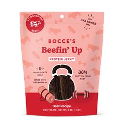 Bocce's Bakery Beefin' Up Jerky Protein Cuts Dog Treats 5oz