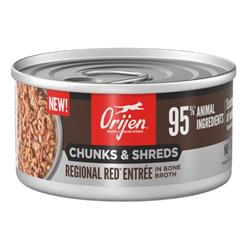 Orijen Cat Grain Free Chunks And Shreds Regional Red 3oz. (Case of 24)