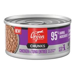 Orijen Cat Grain Free Chunks Kitten Chicken & Tuna 3oz. (Case of 24)