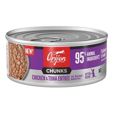 Orijen Cat Grain Free Kitten Chunk Chicken 5.5oz. - (Case of 12)