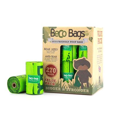 Beco Bags Eco-Friendly Dog Poop Bags  Bear Sized Extra Large Strong Waste Bags