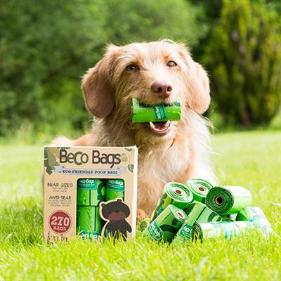 Beco Bags Eco-Friendly Dog Poop Bags  Bear Sized Extra Large Strong Waste Bags