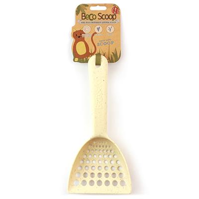 Beco Pets Eco-Friendly Cat Litter Scoop Bamboo Rice Husk Durable Easy Sift Scoop