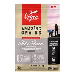 Orijen Dog Amazing Grains Fit & Trim 4Lbs