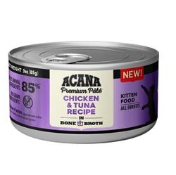 Acana Cat Grain Free Chicken + Tuna Recipe In Bone Broth For Kittens 3oz. (Case of 24)