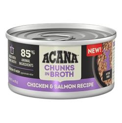 Acana Cat Grain Free Chunks In Broth Chicken & Salmon Recipe For Kittens 3oz. (Case of 24)