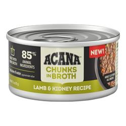Acana Cat Grain Free Chunks In Broth Lamb & Kidney Recipe 3oz. (Case of 24)