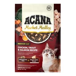 Acana Cat Market Medley Grain Free Indoor Poultry & Fish + Freeze-Dried Chicken Morsels 9Lbs