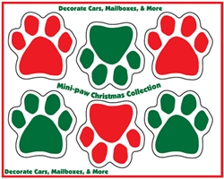 Mini Paw Christmas Collection Magnets