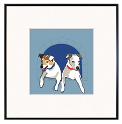 Framed Print: Jack Russell Terriers, Two