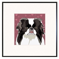 Framed Print: Japanese Chin