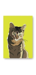 Cat, Tabby - Fridge Magnet